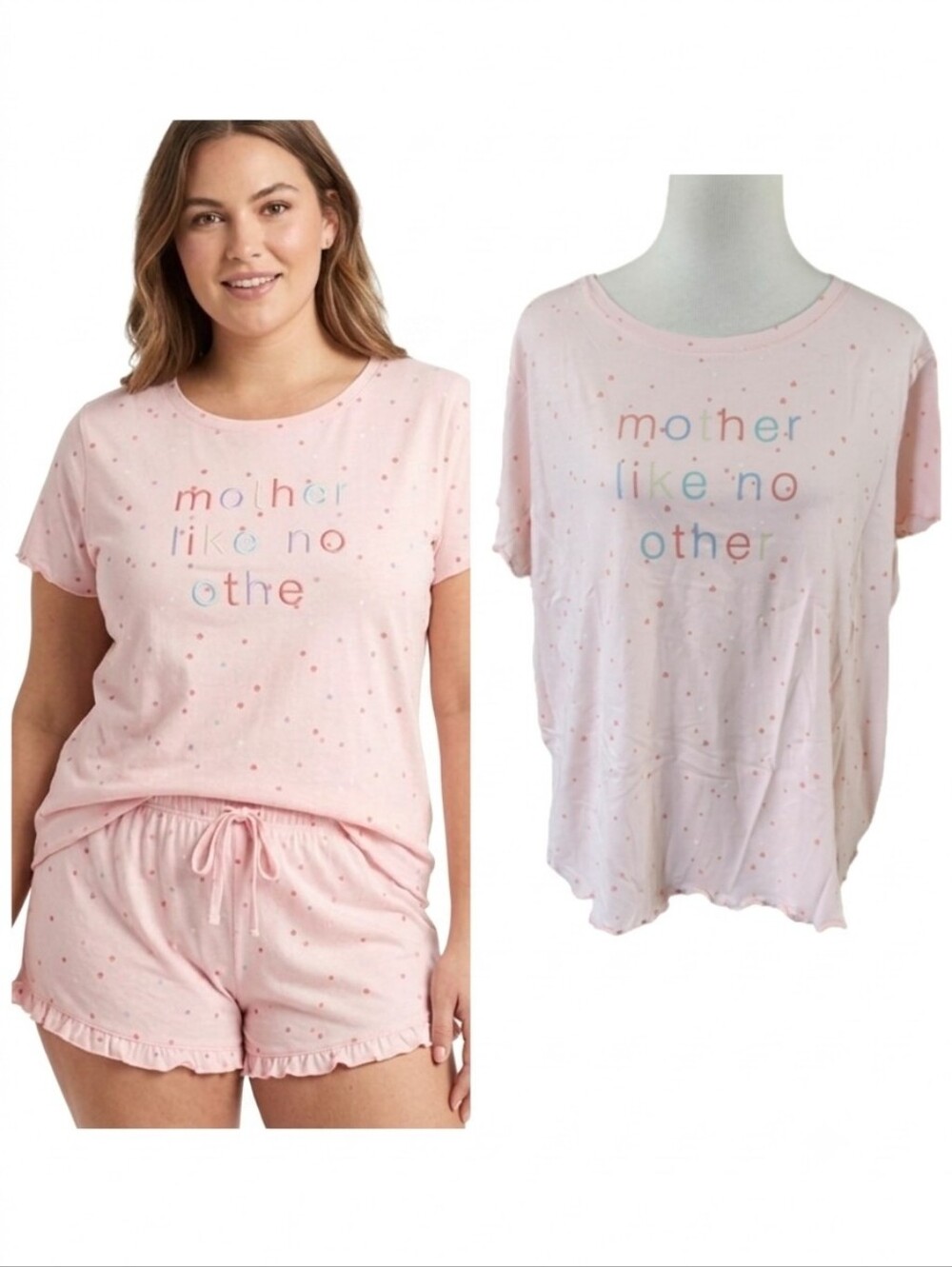 LC Lauren Conrad plus size summer pajama shorts set women's plus size 2X